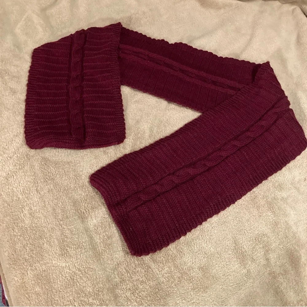 NWOT Borelli Collection Vintage 80s Knit Scarf Red